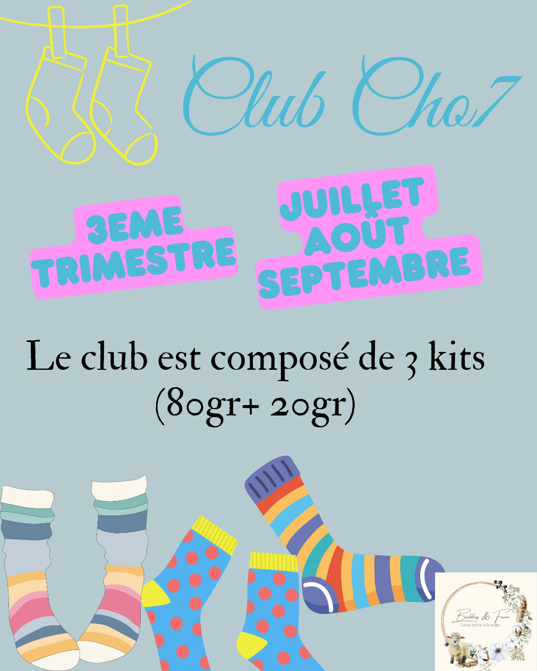 NOUVEAUTÉ Club Cho7 - 3eme trimestre
