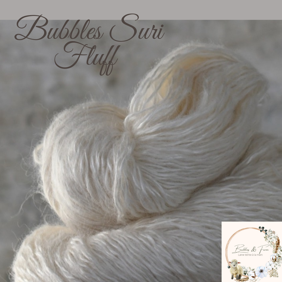 Bubbles Suri Fluff - Laine à teindre