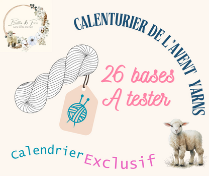 Calenturier de l'avent - Laines à teindre
