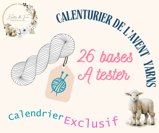 Calenturier de l'avent - Laines à teindre