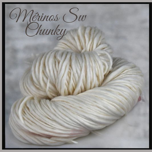 Mérinos SW Chunky - Laines à teindre