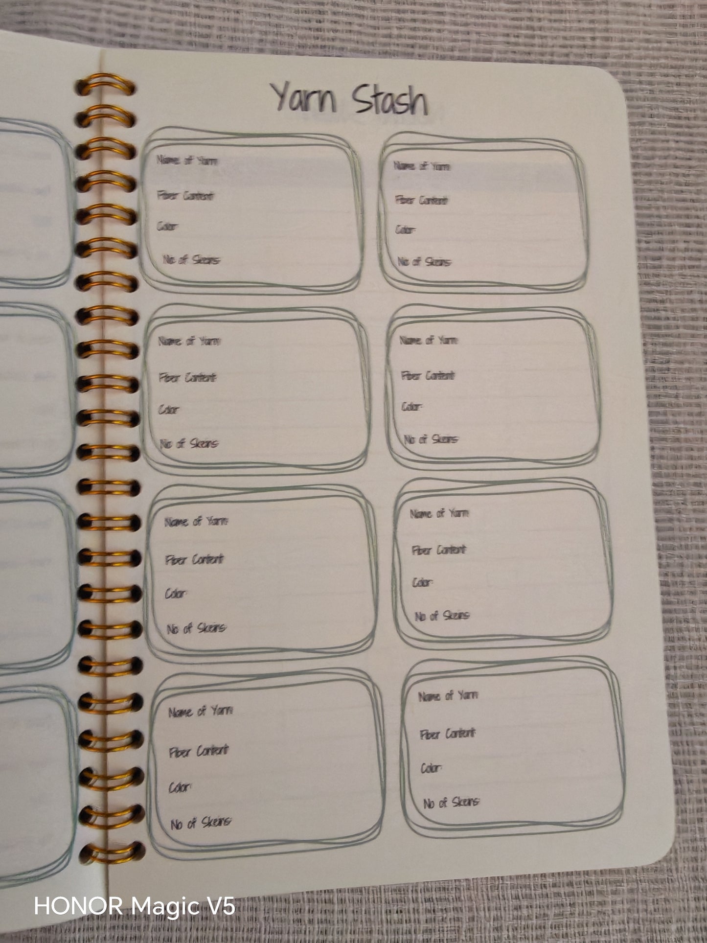 Knitting Planner