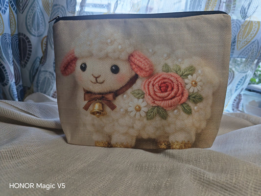 Trousse Mr Mouton avec sa rose