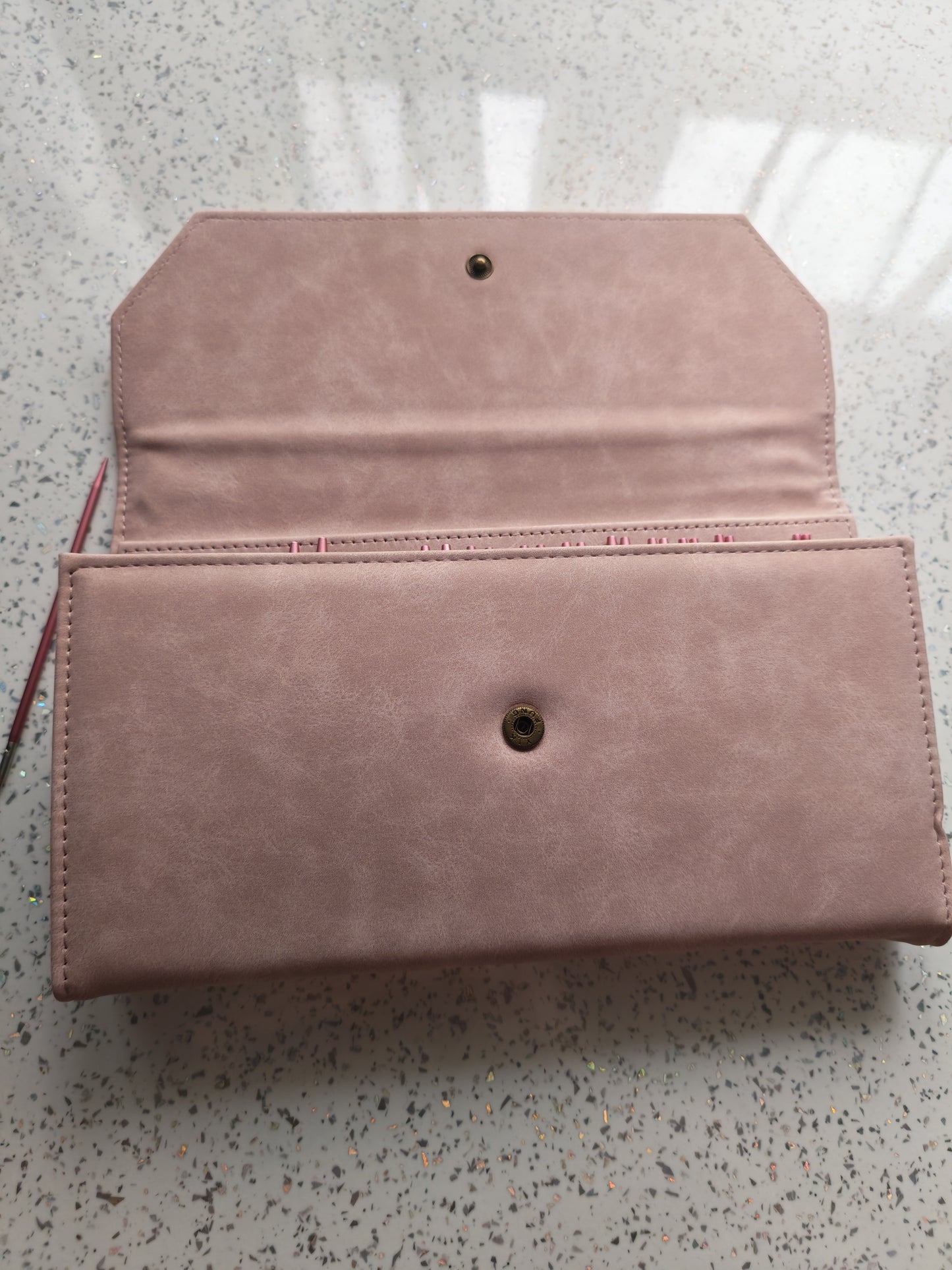 Set complet d'aiguilles circulaires interchangeables - Édition Rose Scintillante